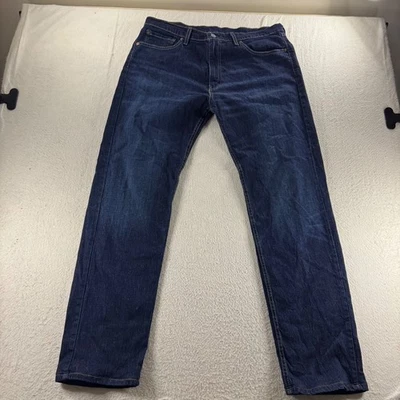 Levi Strauss & Co 505 Mens Dark Wash Straight Fit Jeans W36 L34 Outerwear Casual - Image 1 of 4