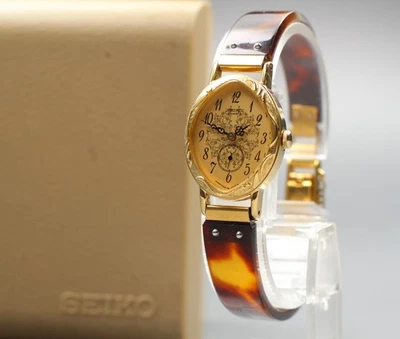 Pulsera Seiko 1428-5110 Floral Pequeña Qz Para Mujer De Colección 1982 [N Como Nueva/Caja Papeles] Foto 1 de 4