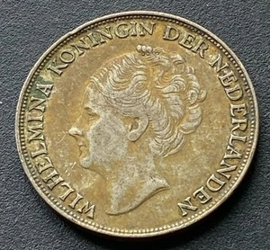 Niederlande 1944 One Gulden Silbermünze #E86 - Bild 1 von 2