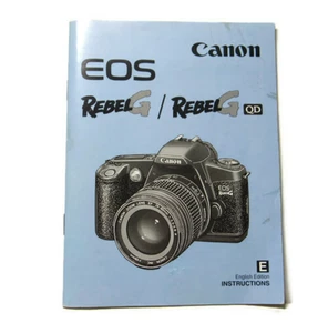 Canon EOS Rebel G English instruction manual booklet 1996 CT1-1112-001 - Picture 1 of 4