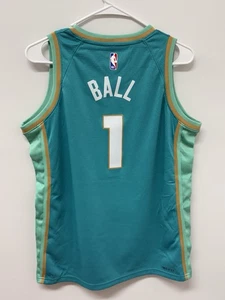 LaMelo Ball Jugend Trikot Charlotte Hornets NBA Jordan türkis Oberteil Größe Large Buzz - Bild 1 von 7