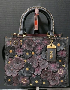 Coach Rogue 25 Bag With Tea Rose Black - Picture 1 of 16