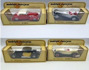 MATCHBOX : MERCEDES, BUGATTI, AURBURN & CORD MODELS OF YESTERYEAR SET - Picture 1 of 11