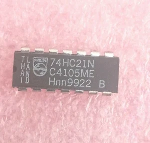 1pcs 74HC21N Logic Gates DUAL 4-INPUT NAND GATE DIP14 Philips - Imagen 1 de 1