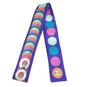 CHANEL CC Mark COCO Bandeau Scarf silk Multicolore - Picture 1 of 11