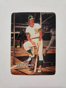 GENE TENACE 1987 MOTHER'S COOKIES BASEBALL CARD #14 OAKLAND ATHLETICS - Picture 1 of 2