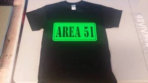 Area 51 T shirt Tee Roswell New Mexico Alien David Icke UFO NASA Mars Neon - Picture 1 of 1