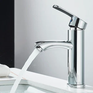 Wasserhahn Bad Waschtischarmatur WC Armatur Waschbecken Einhebel-Mischbatterie - Bild 1 von 10