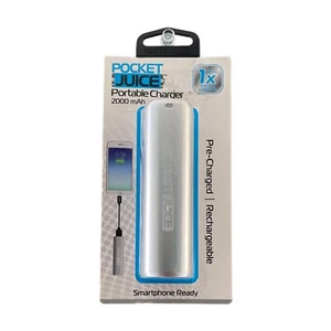 Tzumi Pocket Juice 2000 mAh Portable Charger Precharged Rechargeable Smartphone - Picture 1 of 2