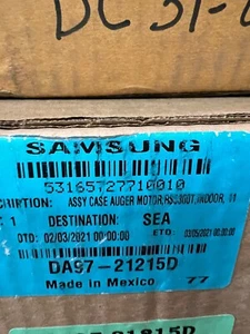 DA97-21215D New OEM Samsung REFRIGERATOR Case Auger Motor Assy- RS22T5201SR - Picture 1 of 1