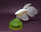  Figurine de collection miniature poisson tropical Marmit - Betta blanche #03-YJ058