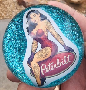 Peterbilt Shift Knob Pool Ball Custom Shifter Knob, Hot Rod, Rat Rod, Mooneyes - Picture 1 of 7
