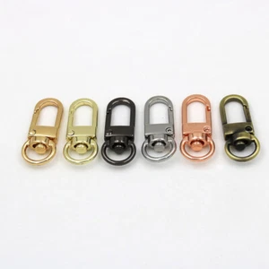 10pcs Swivel Clasps Lanyard Snap Hooks Premium Key Chain Clip Hook Lobster Claw, - Picture 1 of 25