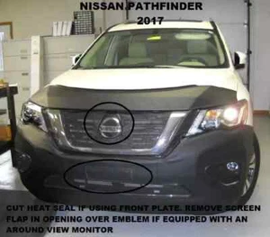 Lebra Front End Mask Bra Cover for Nissan Pathfinder 2017 2018 2019 2020 - Picture 1 of 8