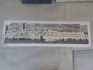 Antigua foto de clase de educación de 1932 montada largamente "George Washington High School" - Imagen 1 de 7