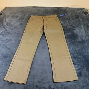 Nautica Performance Khaki Pants Adjustable Waist Stretch Boys 8 26x24" NWT - Picture 1 of 12