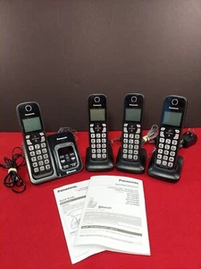 Panasonic KX-TG833SK Bluetooth Link2Cell Cordless Phone W/ Answering Machine - Picture 1 of 10