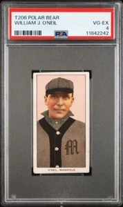 T206 William O'Neil - PSA 4 - Oso polar - Imagen de retrato asesino - ¡Centrado! - Imagen 1 de 2