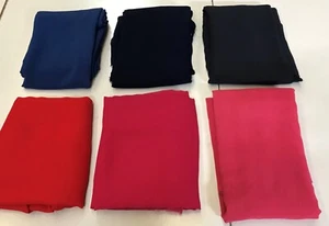 2 METRE LENGTHS - POLYESTER CHIFFON FABRIC :150CM WIDE : CHOICE OF 6 COLOURS - Picture 1 of 13