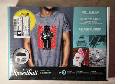 Speedball Kit Avanzado de Serigrafía Todo en Uno, Incluye Lámpara de Exposición LED UV Foto 1 de 4