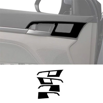 Cubierta de manija de puerta negra brillante para piano 4 piezas para Hyundai Elantra 2016-2018 Foto 1 de 4