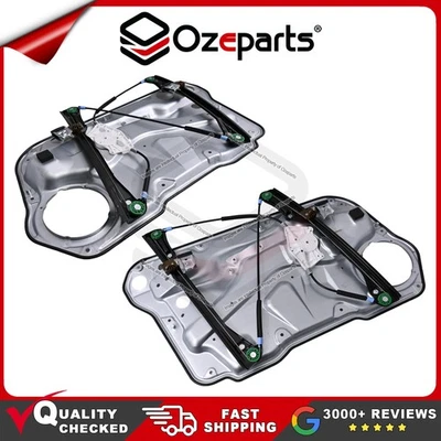 FRONT Pair LH+RH Window Regulator With Panel For VW Volkswagen Bora 99~05 - Image 1 of 4
