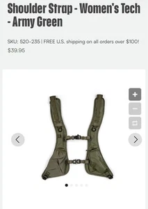 Shimoda Women’s Tech Shoulder Strap Army Green Camera Photography  Travel NWT - Picture 1 of 5