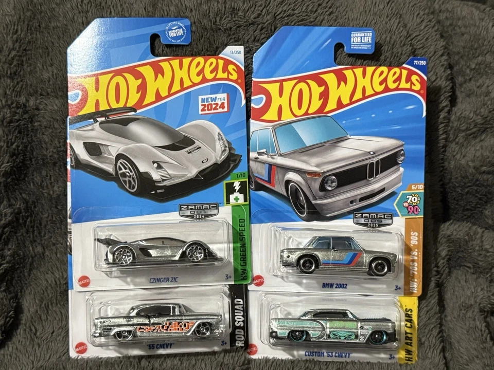 Hot Wheels Lote de 4 Coches Diferentes Edición Zamac Foto 1 de 1