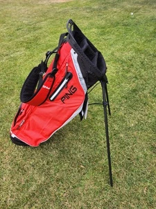 Ping hoofer craze craz e lite red golf bag with stand BRAND NEW WITH TAGS - Picture 1 of 6