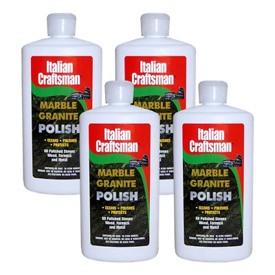 Italian Craftsman Polish Multi-Surface Granite & Marble Polish, 16 Oz, Pack of 4