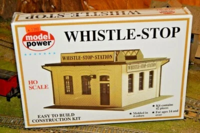 Model Power HO #444 Whistle-Stop Station Kit NEW - Image 1 of 2
