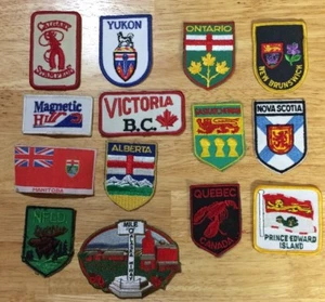 Vintage 1980S Canadian Patches Rare Set Of 14 - Picture 1 of 4