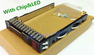 New HP G8 Gen8 G9 651687-001 2.5" SFF SAS Tray Caddy 653955 DL380p with chip LED