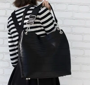 Harveys Seatbelt Bag Large HOBO Black - Picture 1 of 8