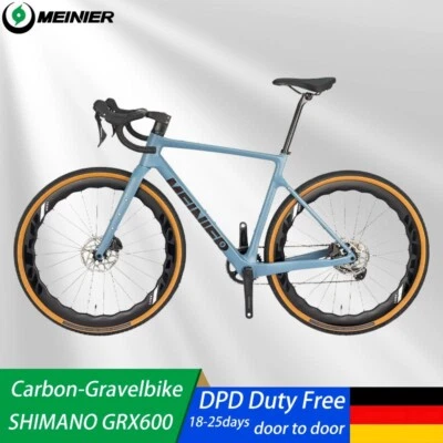New Carbon Gravel Bike Shimano GRX600 11Gänge 700x40C Rennrad Interne Verkabelun - Bild 1 von 4