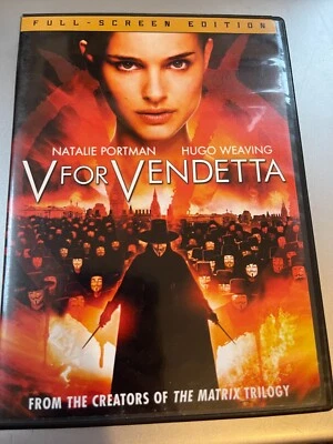 V For Vendetta (DVD, 2006, Full Screen) Natalie Portman ~ Hugo Weaving - Image 1 of 3
