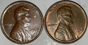 1969 S Lincoln Memorial Penny Rare Error Miss Place Mint Mark 💲📈 - Picture 1 of 4