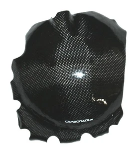 TRIUMPH SPEED TRIPLE 1050 08-17 CARBON KUPPLUNGSDECKEL CARBONE CARBONO - Picture 1 of 2