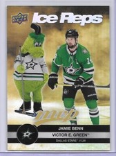 JAMIE BENN,VICTOR E. GREEN 2023-24 UD MVP ICE REPS GOLD SSP INSERT/1/BOX/STARS