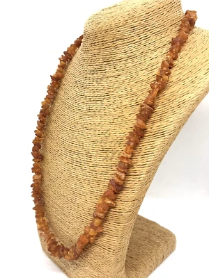 COLLIER AMBRE cadeau AMBRE BALTIQUE guérison perles non polies non traitées 2... - Photo 1/4