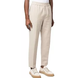 NWOT A.P.C. Linen Blend Straight Leg Pants Men XXL Conscious Collection Cropped - Picture 1 of 10