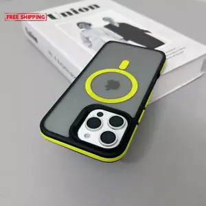 Luxury Magnetic Color Matte Translucent Armor Shockproof Case for Iphone 11 12 1 - Picture 1 of 23