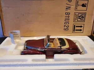 Franklin Mint 1957 Mercedes-Benz 300SC Cabriolet Roadster 1:24 Scale Diecast Car - Picture 1 of 11