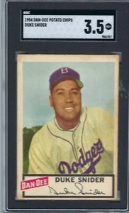 1954 Dan Dee , Duke Snider Card Graded SGC 3.5 - Picture 1 of 2