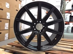 18" E63S AMG STYLE BLACK WHEELS RIMS FITS MERCEDES BENZ S300 S320 S430 S500 S550 - Picture 1 of 3