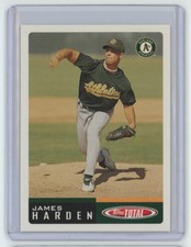 2002 Topps Total Rich Harden Rookie .  Oakland Athletics #826
