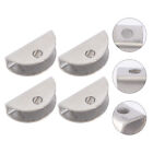  4 Pcs Stainless Steel Glass Bracket Sturdy Clamps Shelf Supports Clothing