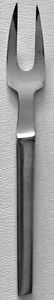 Tenedor de tallado de acero inoxidable Arthur Salm Italia moderno de mediados de siglo para servir pesado - Imagen 1 de 3