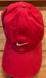 VINTAGE Y2K NIKE SMALL SWOOSH FLOPPY STRAPBACK HAT ( ADULT OS. ) PREOWNED - Picture 1 of 7