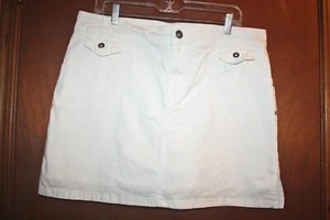 Gloria Vanderbilt White Denim Skort - Size 16 - Picture 1 of 7